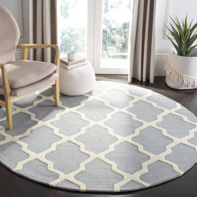 Cannen Hand Tufted Wool Geometric Rug