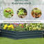 Jardinière en métal 4 pi x 1 pi, lit surélevé pour plantes, antirouille, peu encombrante