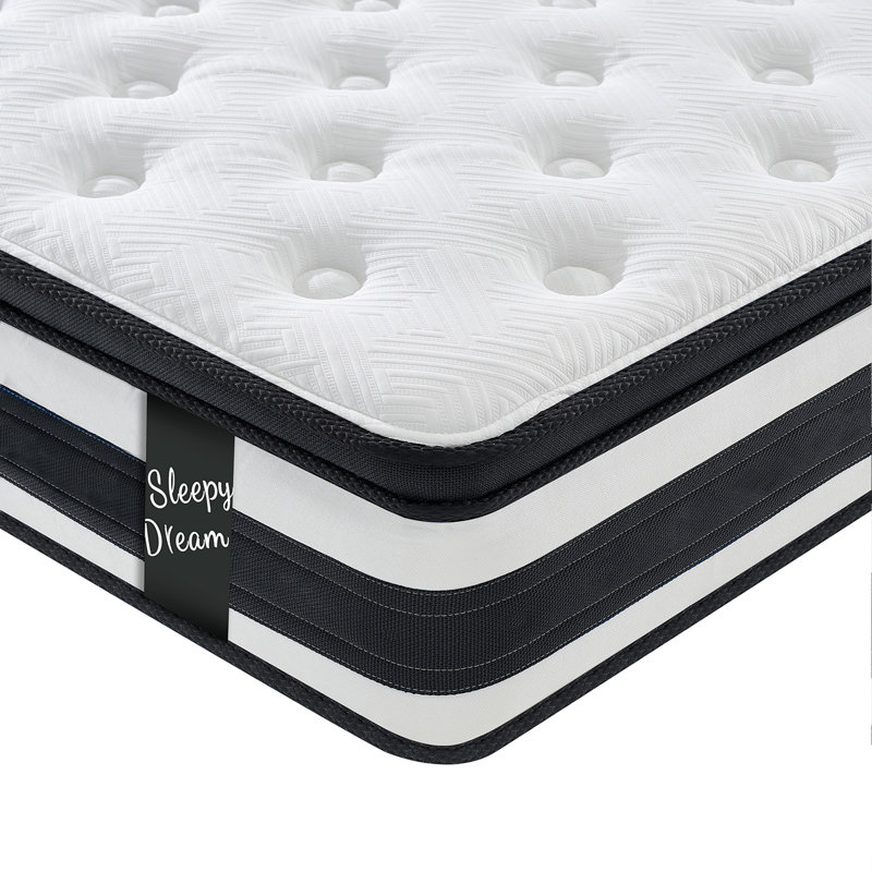 12 Inch QUEEN Size Hybrid Mattress Individual Pocket Spring Oeko-Tex 100 Breathable Memory Foam Knitted Cover Certipur-US