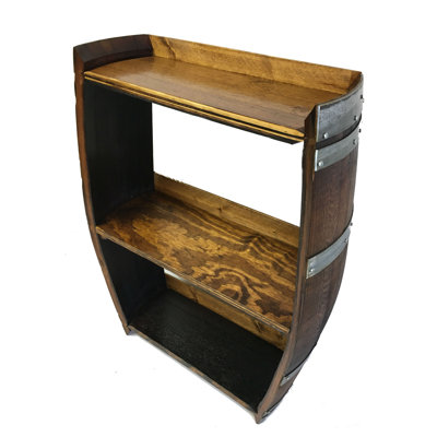 Wine Barrel Shelf Rack 36"H X 25"W X 10"D by MGP