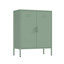 Armoire d'appoint en métal vert sauge 32 po Naomi-727709326