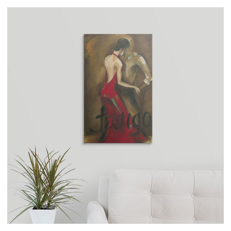 « tango » jennifer grolier, reproduction d’art, H 24 po x l 15 po x P 1,5 po, Toile