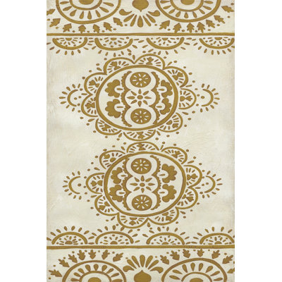 Nouveau Floral Design II - Wrapped Canvas Print