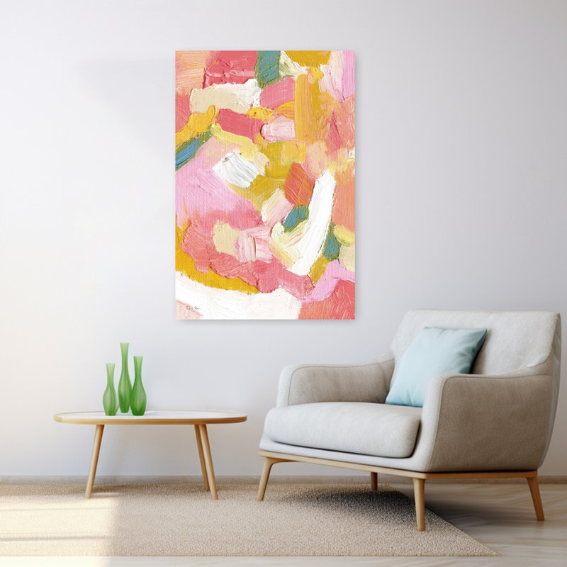 Art contemporain, art contemporain abstrait, H 48 po x l 32 po
