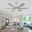 Ventilateur de plafond 6 pales en bois massif avec lumière DEL et télécommande Modern-1467555360-1455755808-1467555363