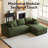 Boneless Freely Movable Modular Sectional Sofa Corduroy Couch For Living Room-1246822147-1246822157