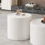 Table basse ronde avec plateau en verre trempé-128929573