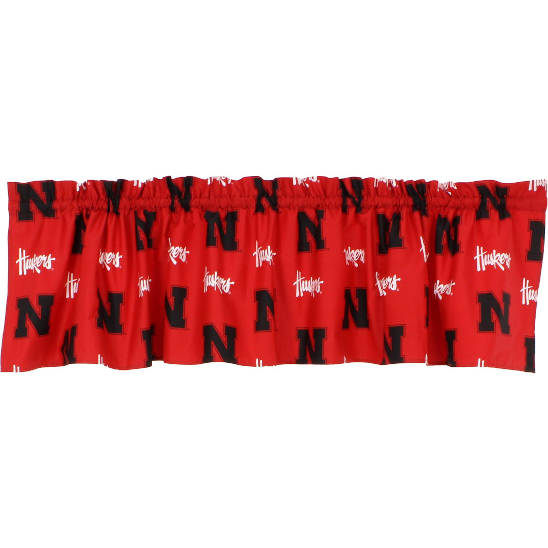NCAA Tailored Window Valance College Covers