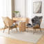 Fauteuil à oreilles capitonné Jeyshan-1625064069