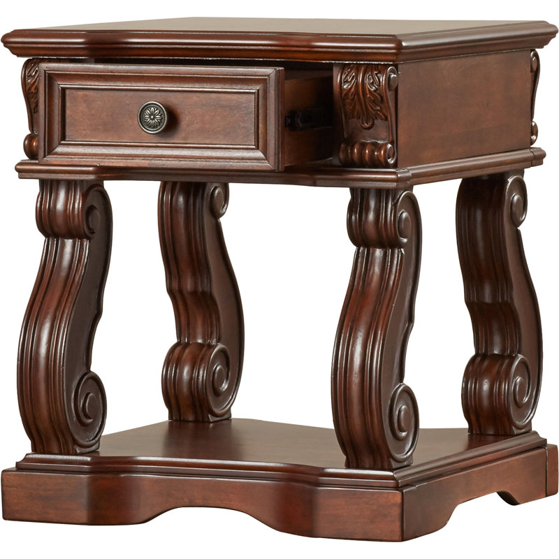Steelville End Table with Storage