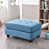 Microfibre / microsuède bleu est en rupture de stock