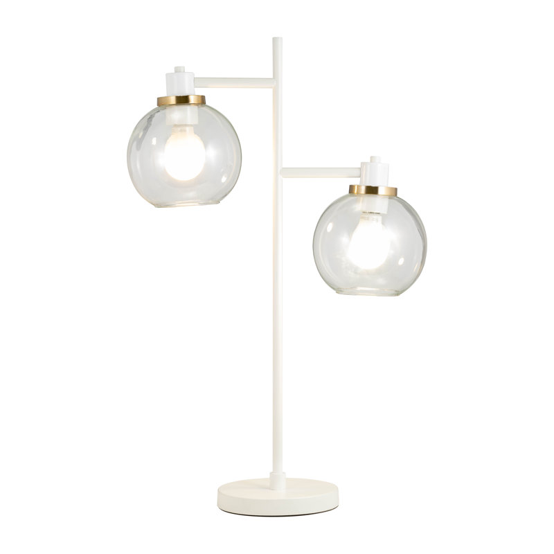 Lampe de table réglable réglable, Blanc mat