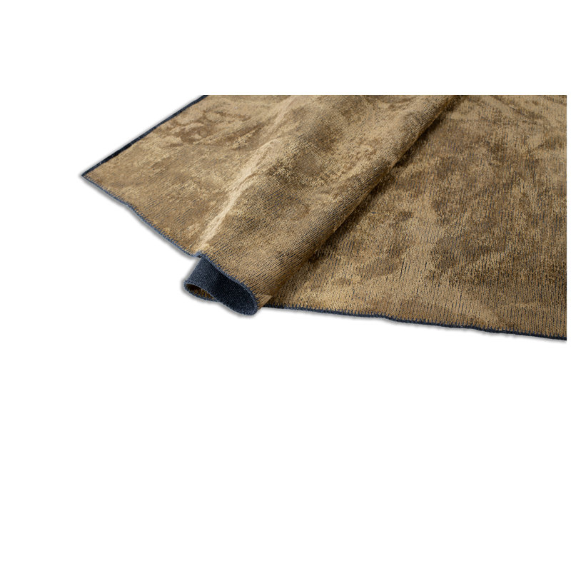Rapture Abstract Flatweave Gold Area Rug, Rectangle 7'10" x 9'10"