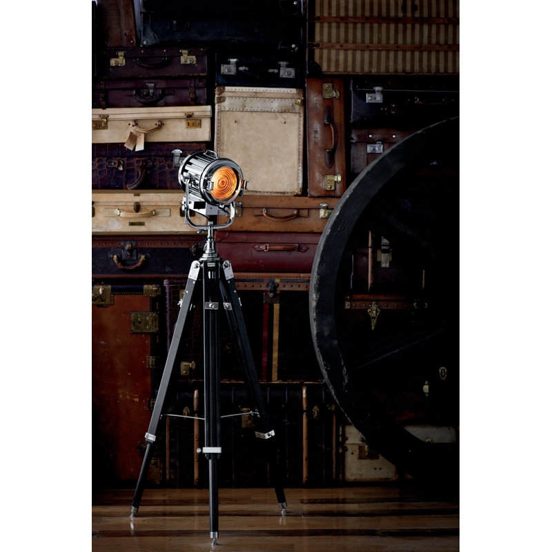 Montauk Tripod Floor Lamp, Ebonized Oak