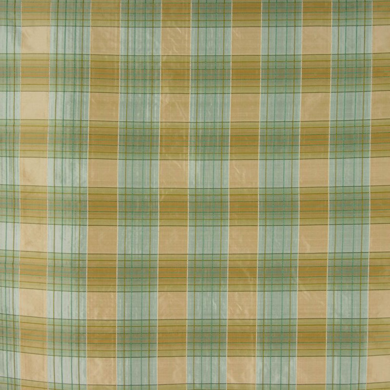 Premier Silk Fabric, Green/Yellow