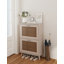 Range-chaussures à 2 niveaux pour le vestibule - un organisateur de rangement pour chaussures stable, spacieux et facile d'accès pouvant contenir jusqu'à 12 paires