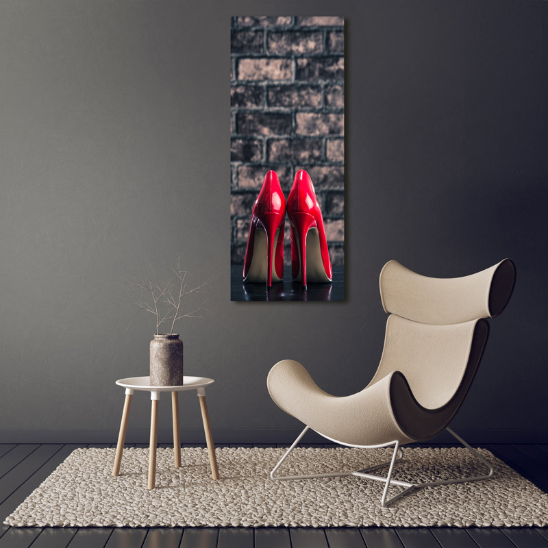Red Heels - Wrapped Canvas Print