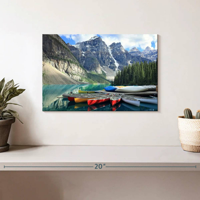 Mehar Moraine Lake Canoes, H 8 po x l 12 po