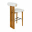 Ensemble de 2 tabourets de bar d'intérieur revêtus de bois, finition noyer et revêtement-1213780081