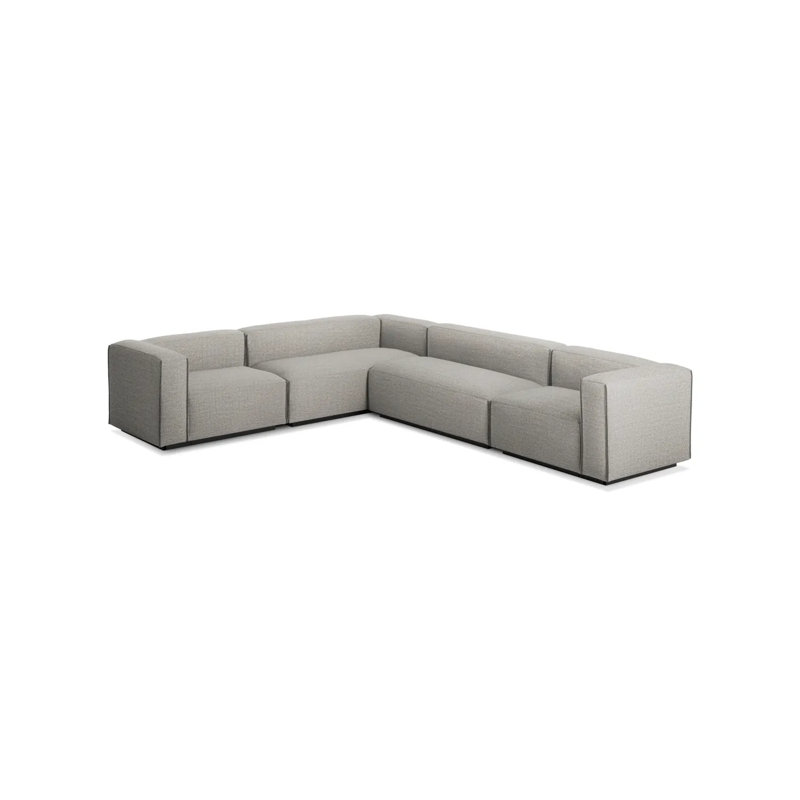 Cleon Modular Sectional, Maharam Mode in Clavicle 100% Polyester, Right Hand Facing