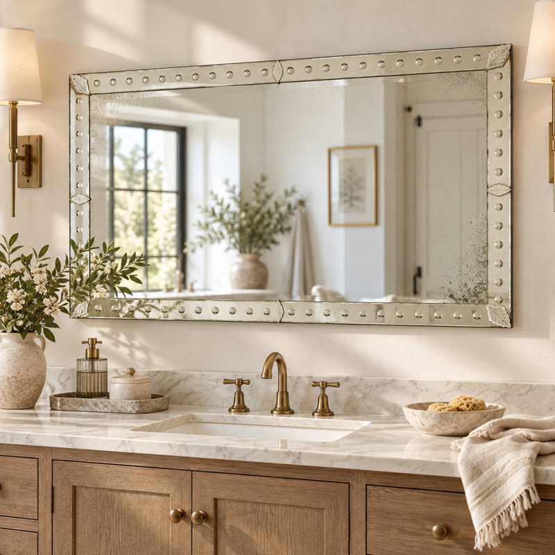 Maria Rectangle Framed Wall Mirror