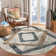 Tapis abstrait blanc / gris / beige Adonia