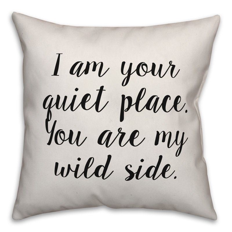 Coussin You Are My Wild Side, 20 po x 20 po