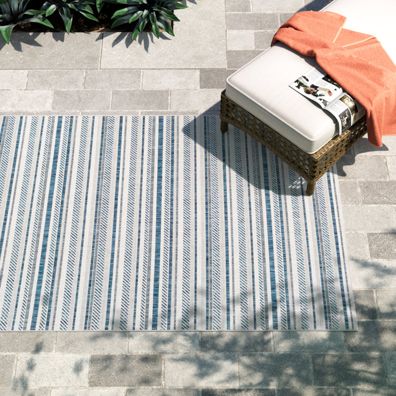 Tapis rayé Bellino, Rectangle 4 pi 3 po x 5 pi 11 po