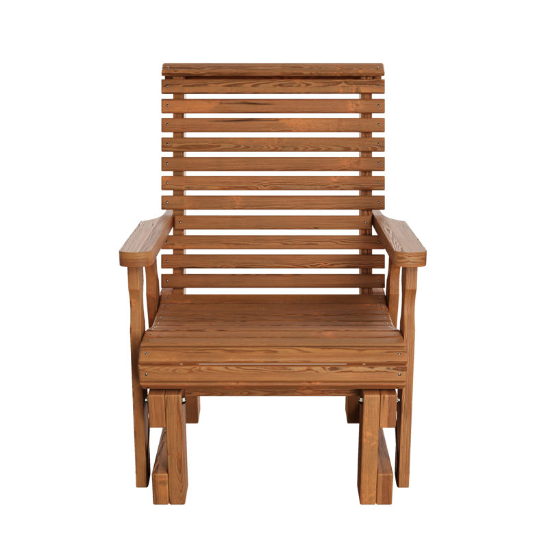 Fauteuil oscillant traité Amish Casual 600 lb, Oak Stain