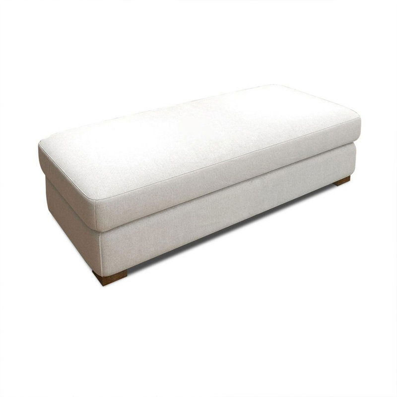 Banc rembourré blanc, Blanc