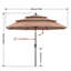 Parasol de patio en oléfine 3 étages 9 pi 9 pi-932715635