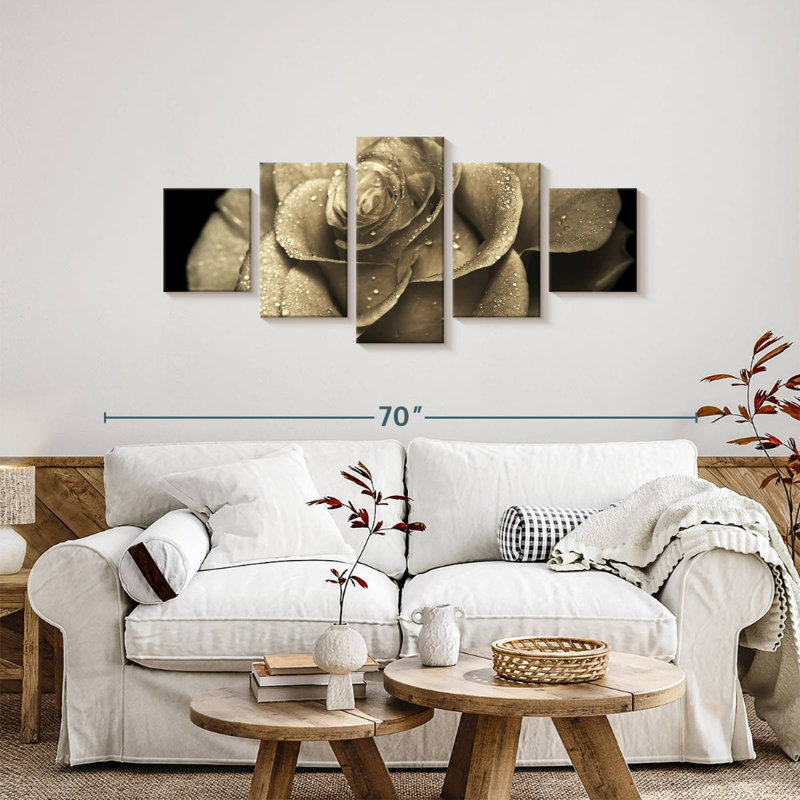 Retro Rose, 24" H x 55" W
