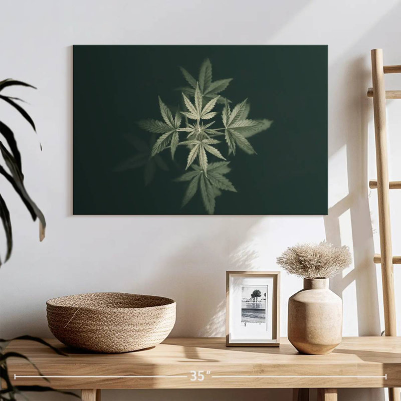 Marijuana In Black, 16" H x 24" W