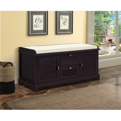 Banc de rangement en bois Dvorak