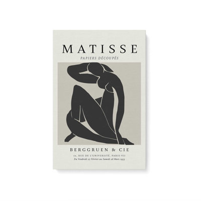 Matisse's Nude II en noir