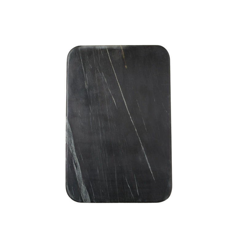 Salerno Black Marble Pastry Slab, Large