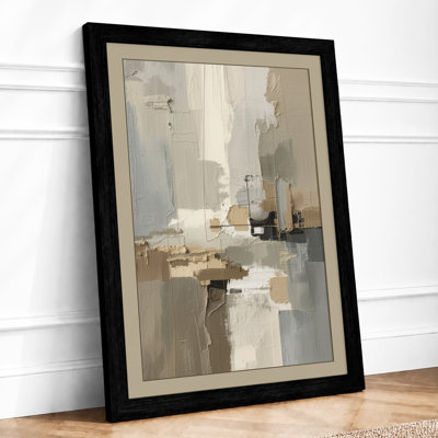 Layered Forms Minimalist - Framed Print