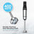 Courant 400 Watt Hand Blender with Whisk, Masher & Food Processor Attachment, Automatic Speed Control, Ergonomic & Soft Grip