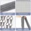 90*210Cm Aluminum Chain Door Curtain Metal Chain Blind Screen Room Divider