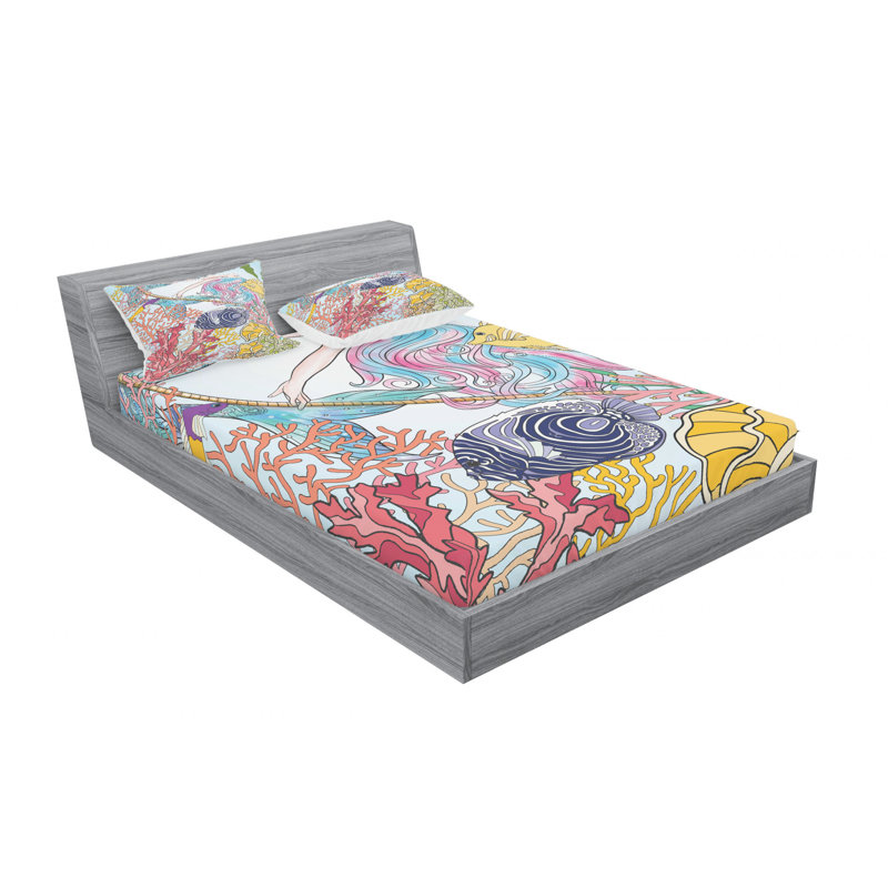 Microfiber Sheet Set, Queen Sheet Set with 2 Pillowcases