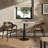 Mickley Round Marble Top Metal Base Dining Table