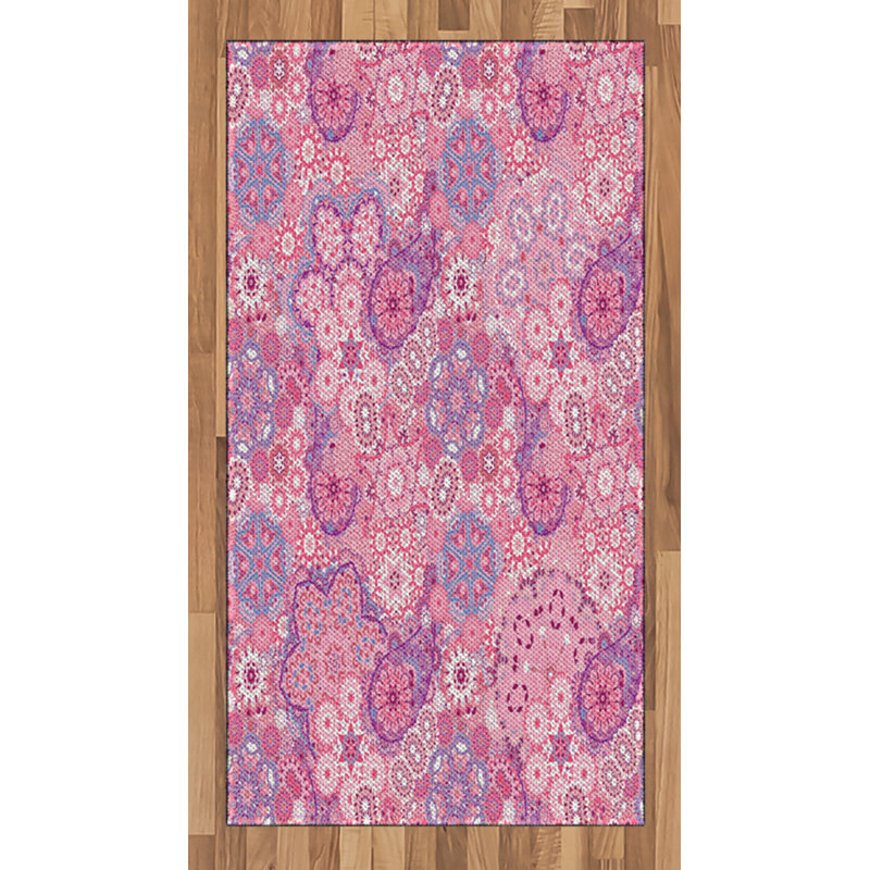Tapis décoratif bohémien, Rectangle 2 pi 7 po x 5 pi