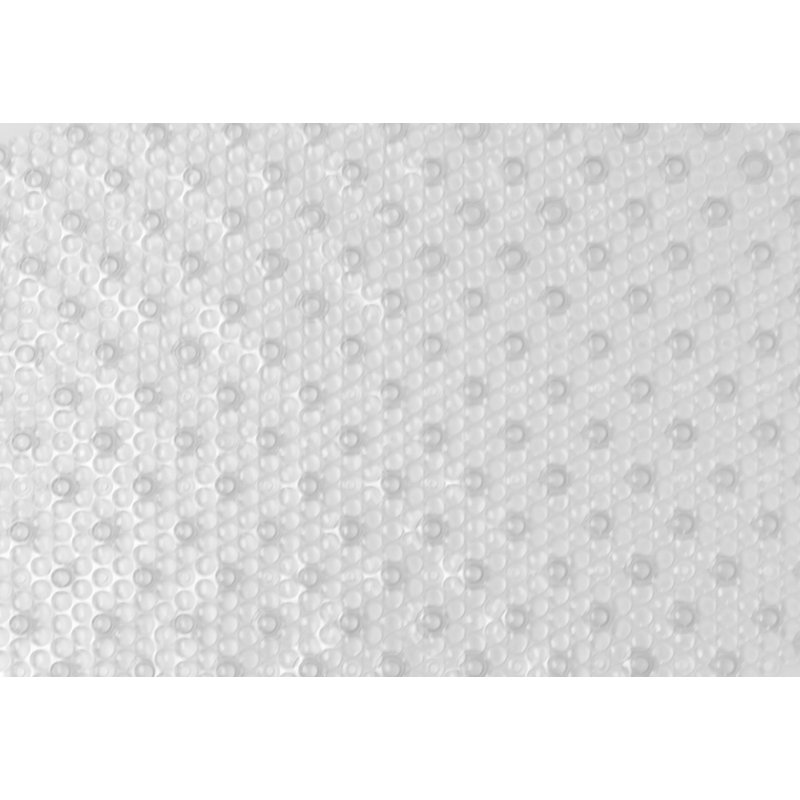 Tapis de bain transparent, Blanc