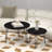 Set Of 2 Nesting Coffee Tables With Marble Top-2076242711