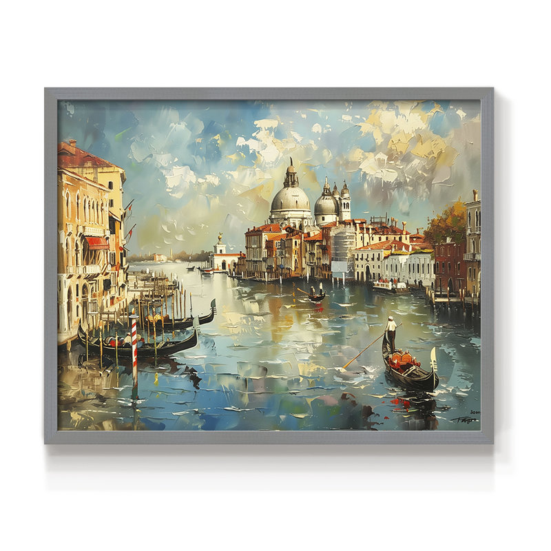 Nautical Series-CCIX -Framed Print - Restickable, Grey, 22" H x 28" W