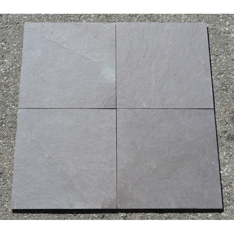 Carreau de mur et plancher en ardoise prune 12 po x 12 po