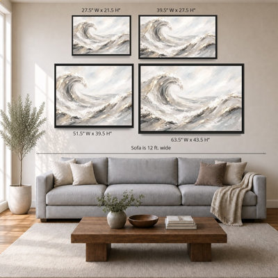 Golden Waves by Patricia Pinto - Graphic Art on Canvas