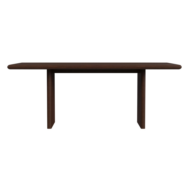 Table de salle à manger 74 "Soleil, Brun foncé