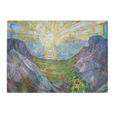 The Sun by Edvard Munch Chopping Board