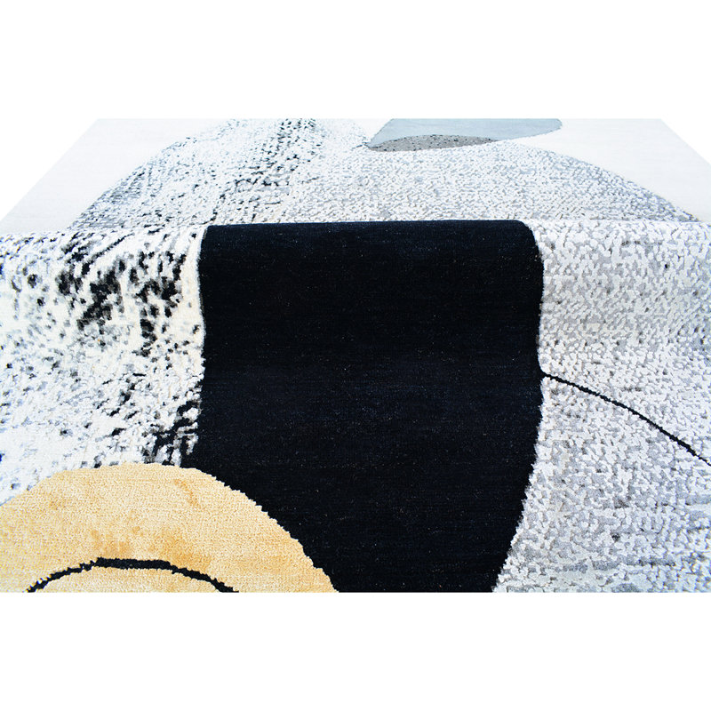 Wool Abstract Area Rug, Rectangle 8' x 10'